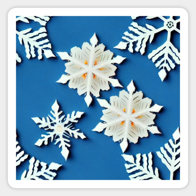 Snowflakes falling Sticker by RoseAesthetic